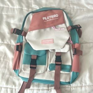 Kawaii Green and Brown Backpack